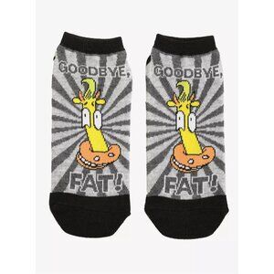 Rocko's Modern Life Heffer Goodbye Fat No-Show Socks NEW